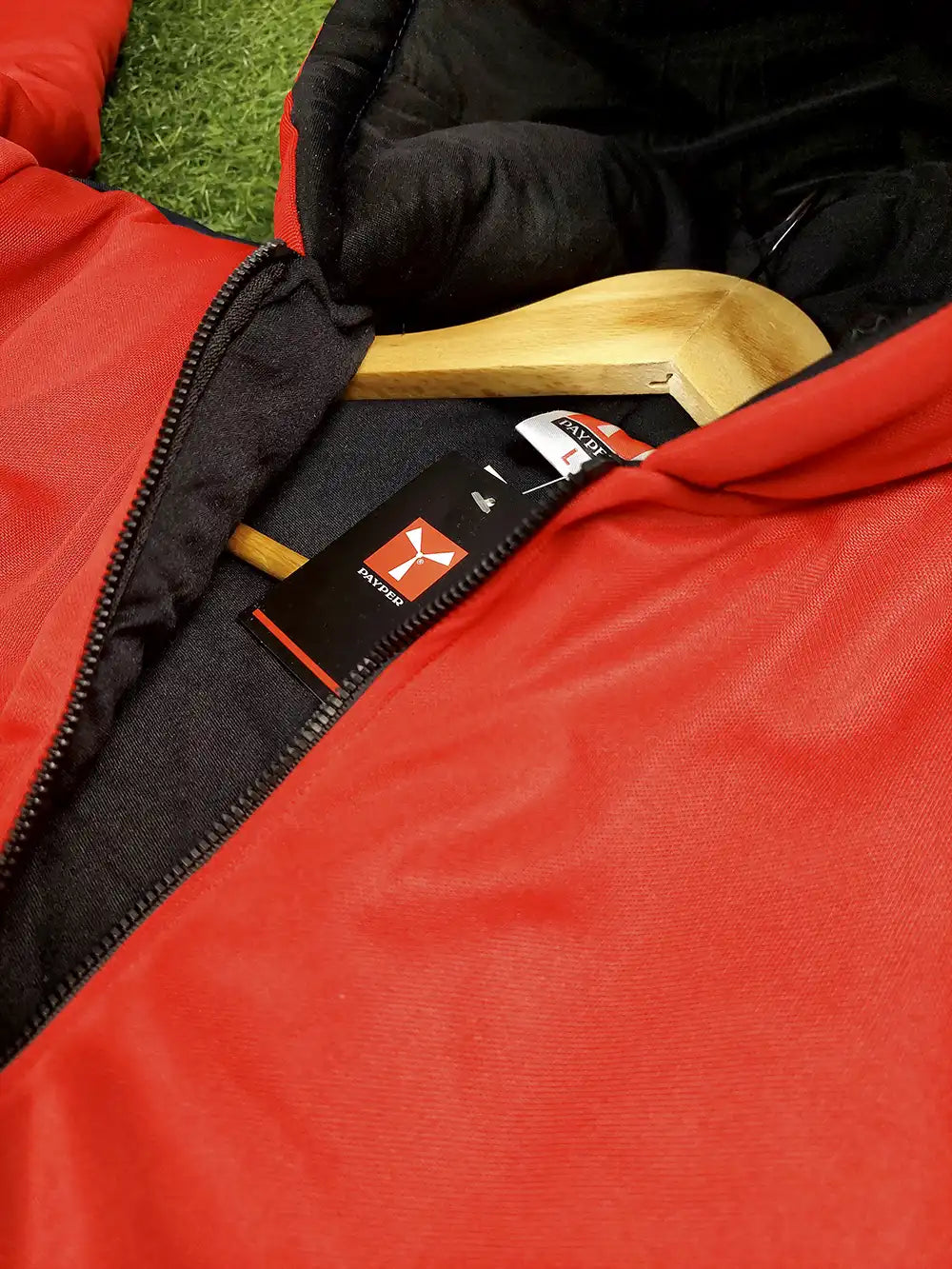 Payper Zipper Winter Jacket For Men-Red & Navy-PH04