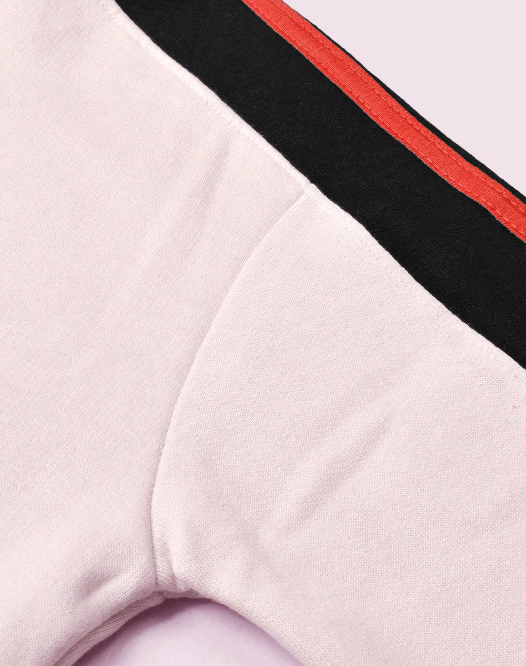 Louis Vicaci Fleece Zipper Tracksuit For Ladies Smoke Pink with Black & Red Stripe-BR1111