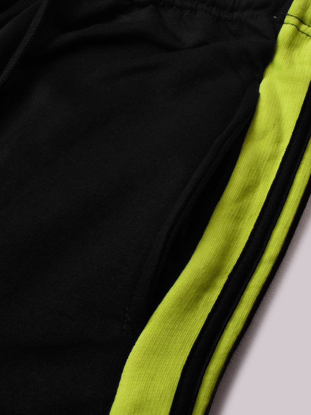 Louis Vicaci Fleece Zipper Tracksuit For Ladies-Black with Parrot Stripe-BR368