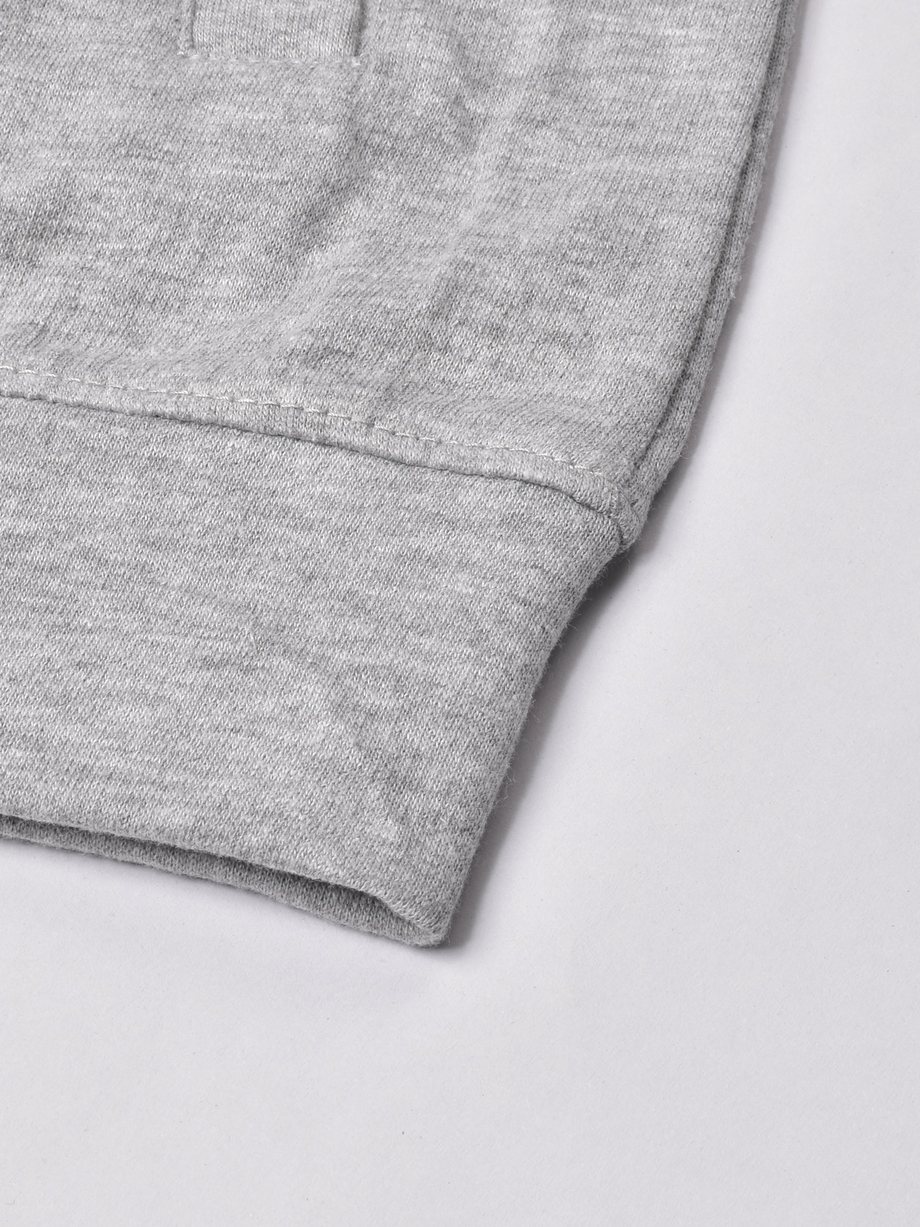 Louis Vicaci Fleece Zipper Tracksuit For Men-Grey Melange-RT1351