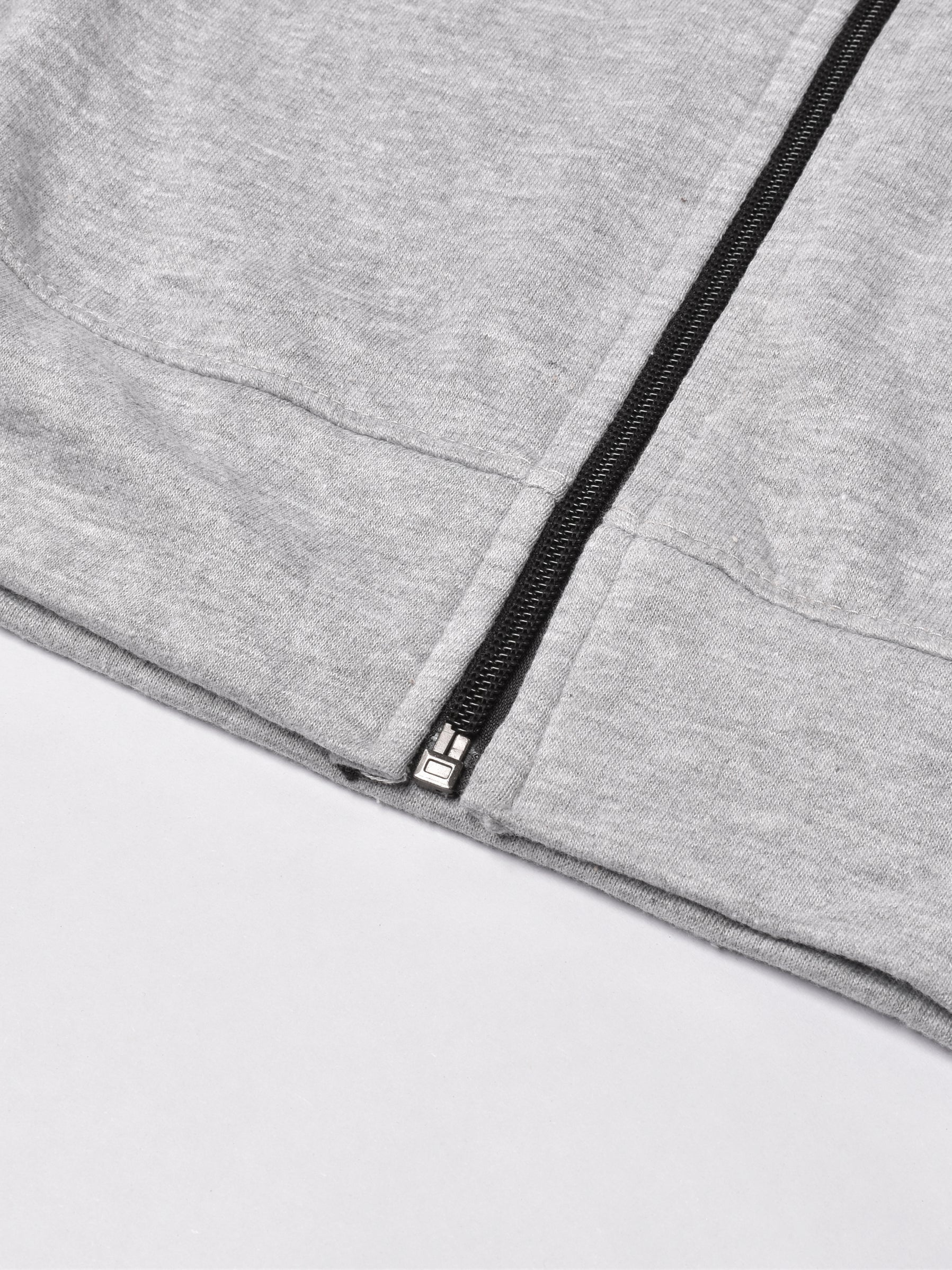 Louis Vicaci Fleece Zipper Tracksuit For Men-Grey Melange-RT1351