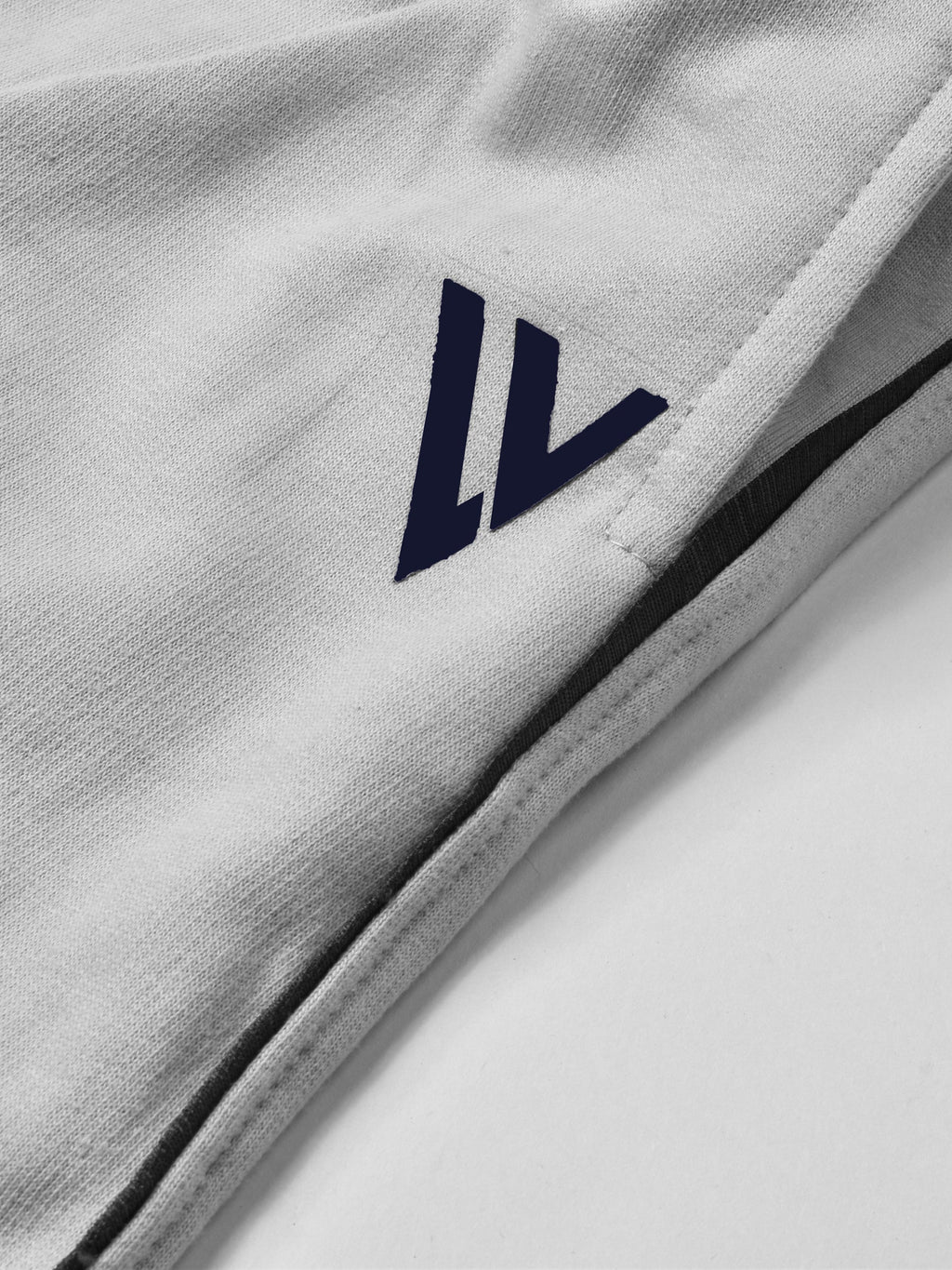 Louis Vicaci Fleece Zipper Tracksuit For Men-Light Grey-RT1378