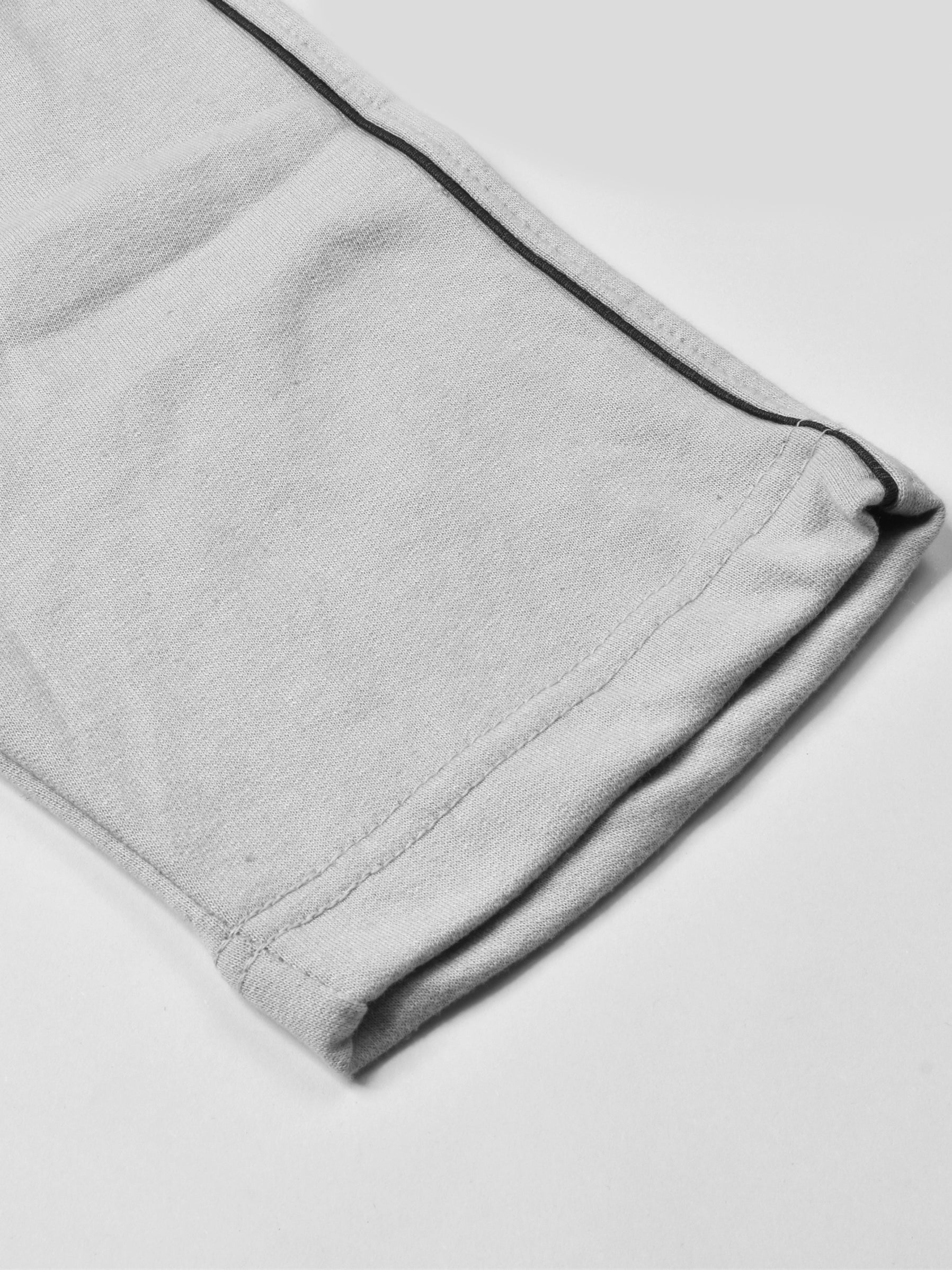 Louis Vicaci Fleece Zipper Tracksuit For Men-Light Grey-RT1378