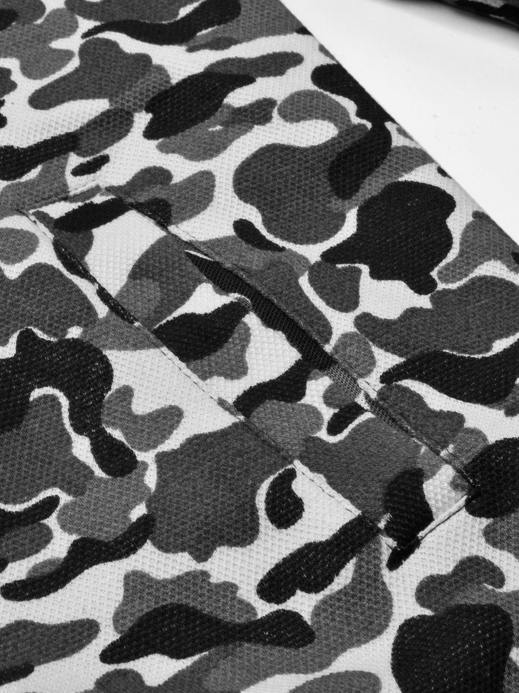 Louis Vicaci Fur Zipper Mock Neck Jacket For Men-Camouflage-BR867