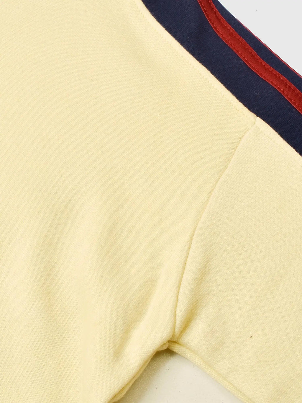 Louis Vicaci Fleece Zipper Tracksuit For Ladies Yellow with Navy-Stripe-SP292/RT2127