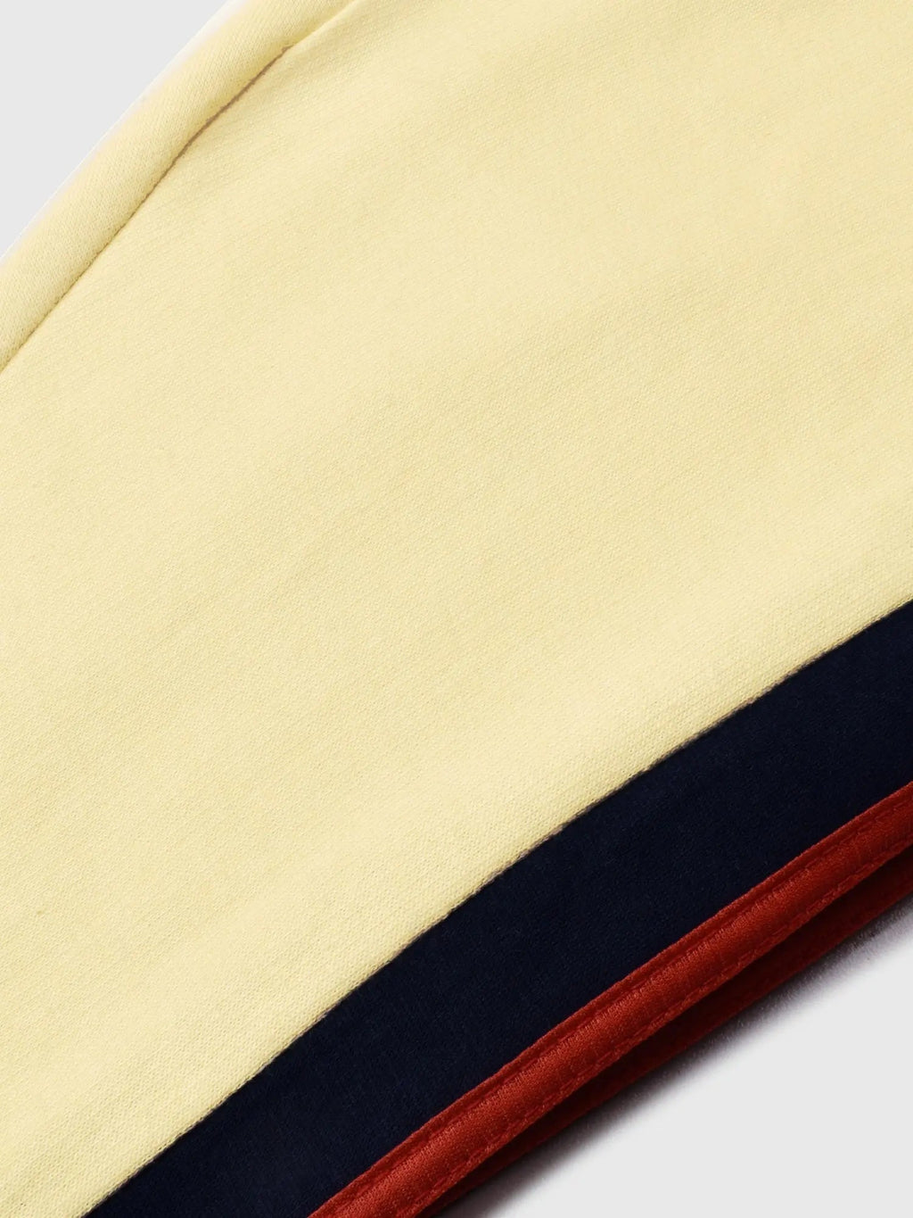 Louis Vicaci Fleece Zipper Tracksuit For Ladies Yellow with Navy-Stripe-SP292/RT2127