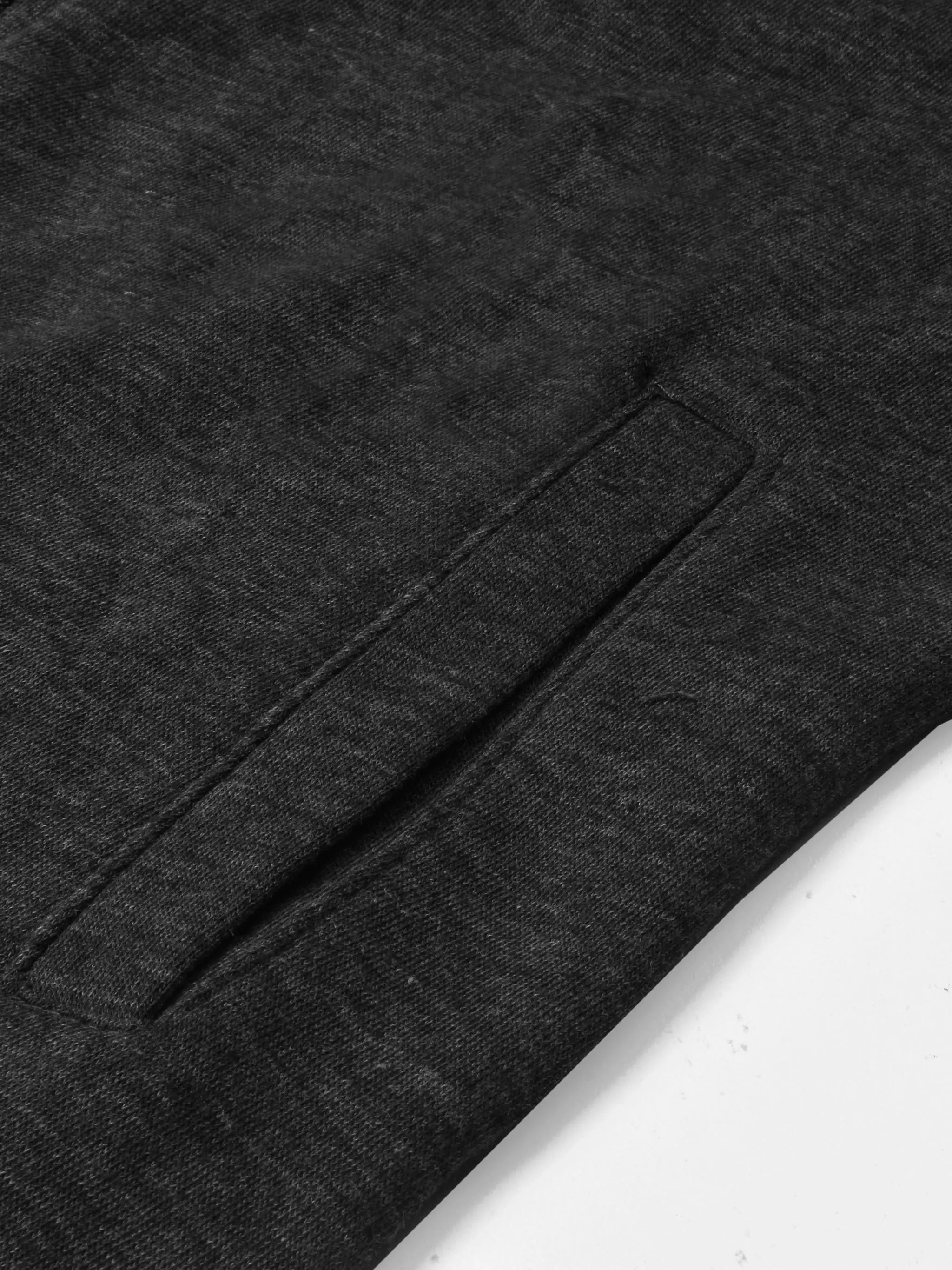 Louis Vicaci Fleece Zipper Tracksuit For Men Charcoal Melange-RT2124