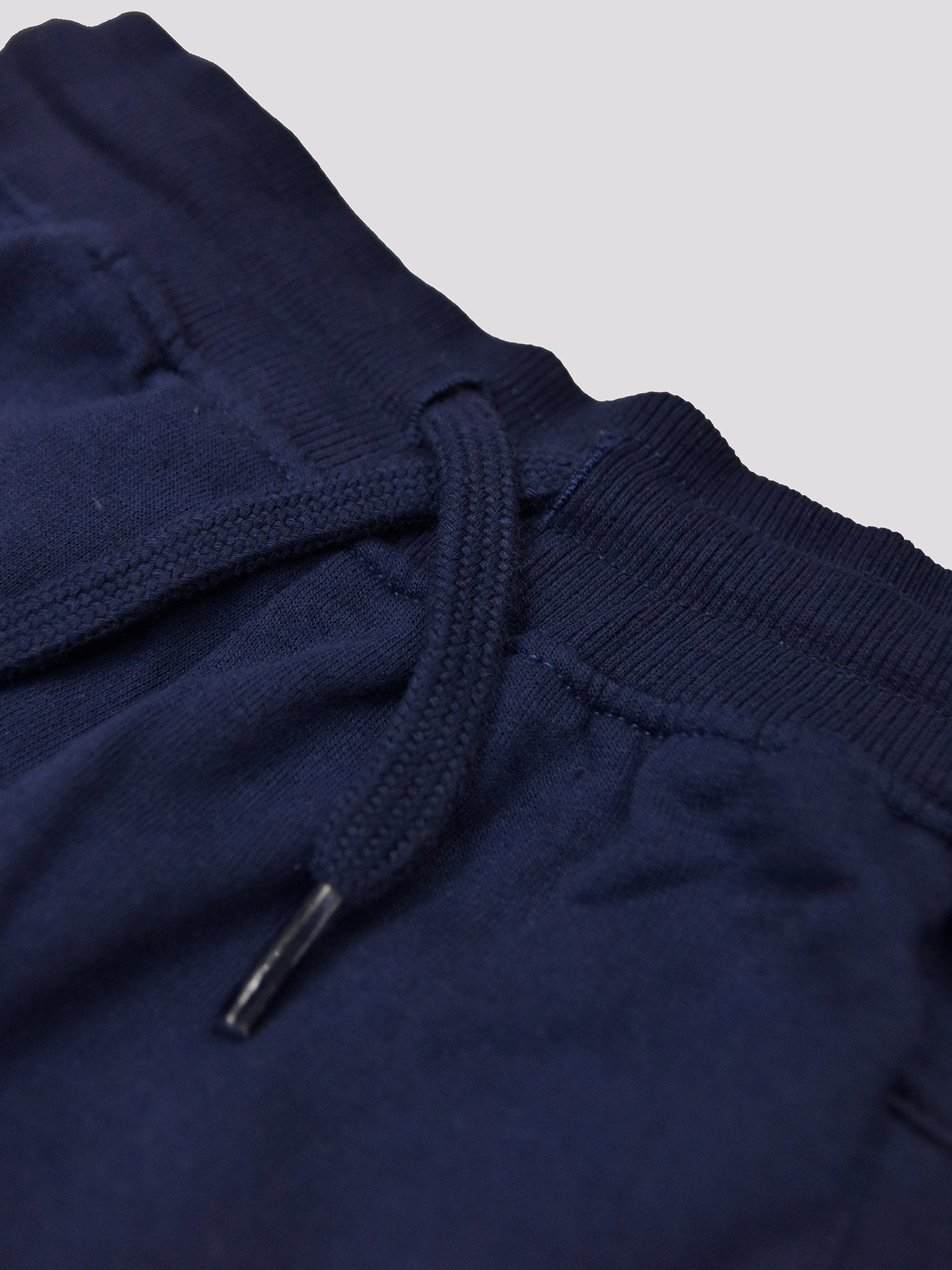 Y.F.K Fleece Jogger Trouser For Kids-Navy with White Panels-BR923